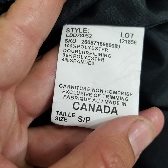 Le Chateau Blue Teal Strapless Sweetheart Black Lace Pockets Dress Cocktail S - Picture 6 of 11